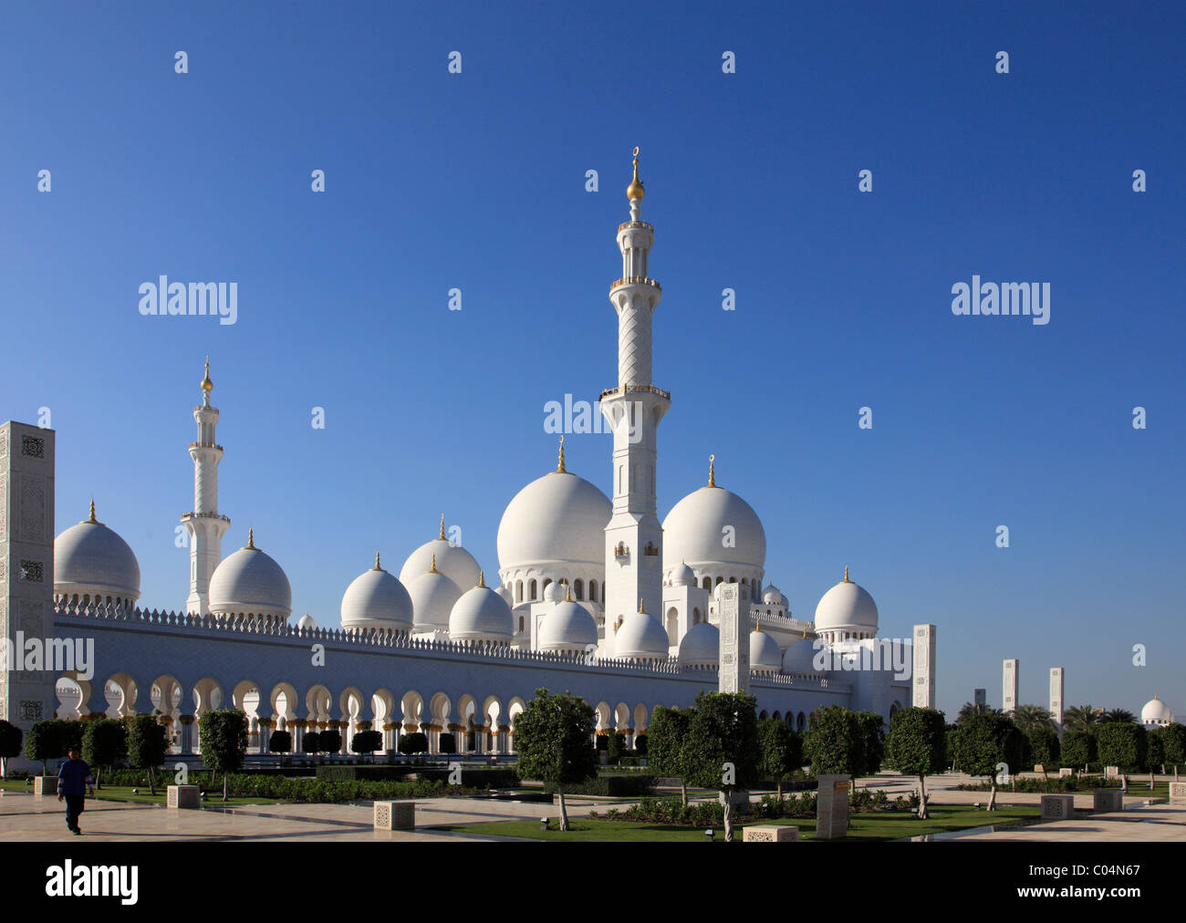 Emirats Arabes Unis Abu Dhabi Sheikh Zayed bin Sultan al-Nahyan Mosque Banque D'Images