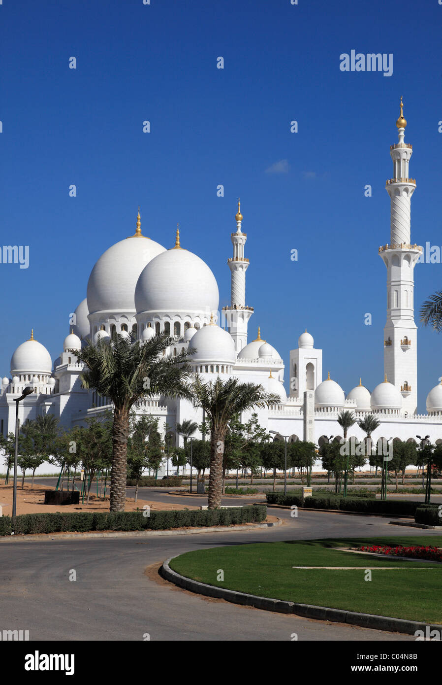 Emirats Arabes Unis Abu Dhabi Sheikh Zayed bin Sultan al-Nahyan Mosque Banque D'Images