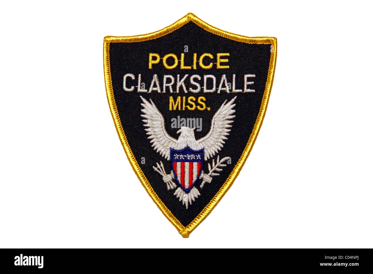 La Police patch Mississippi Clarksdale Banque D'Images