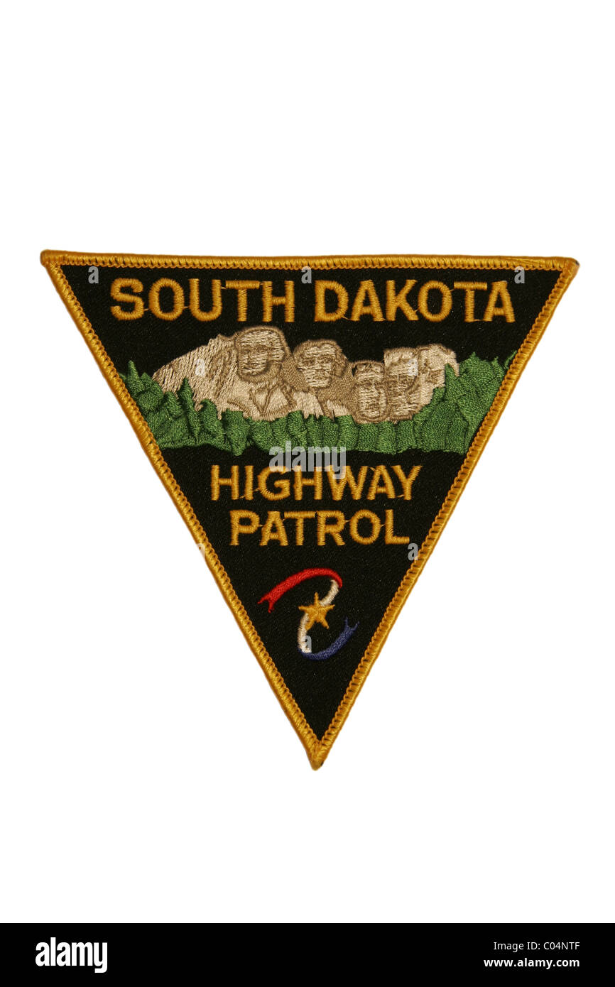 Le Dakota du Sud de la police patrouille routière patch Banque D'Images