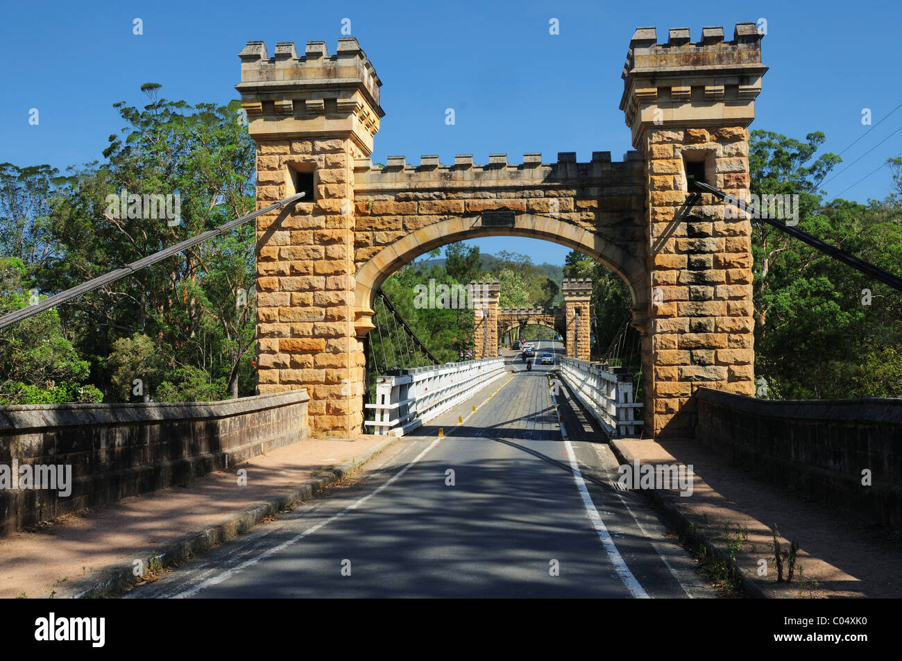 Pont Hampden, Kangaroo Valley, NSW, Australie Banque D'Images