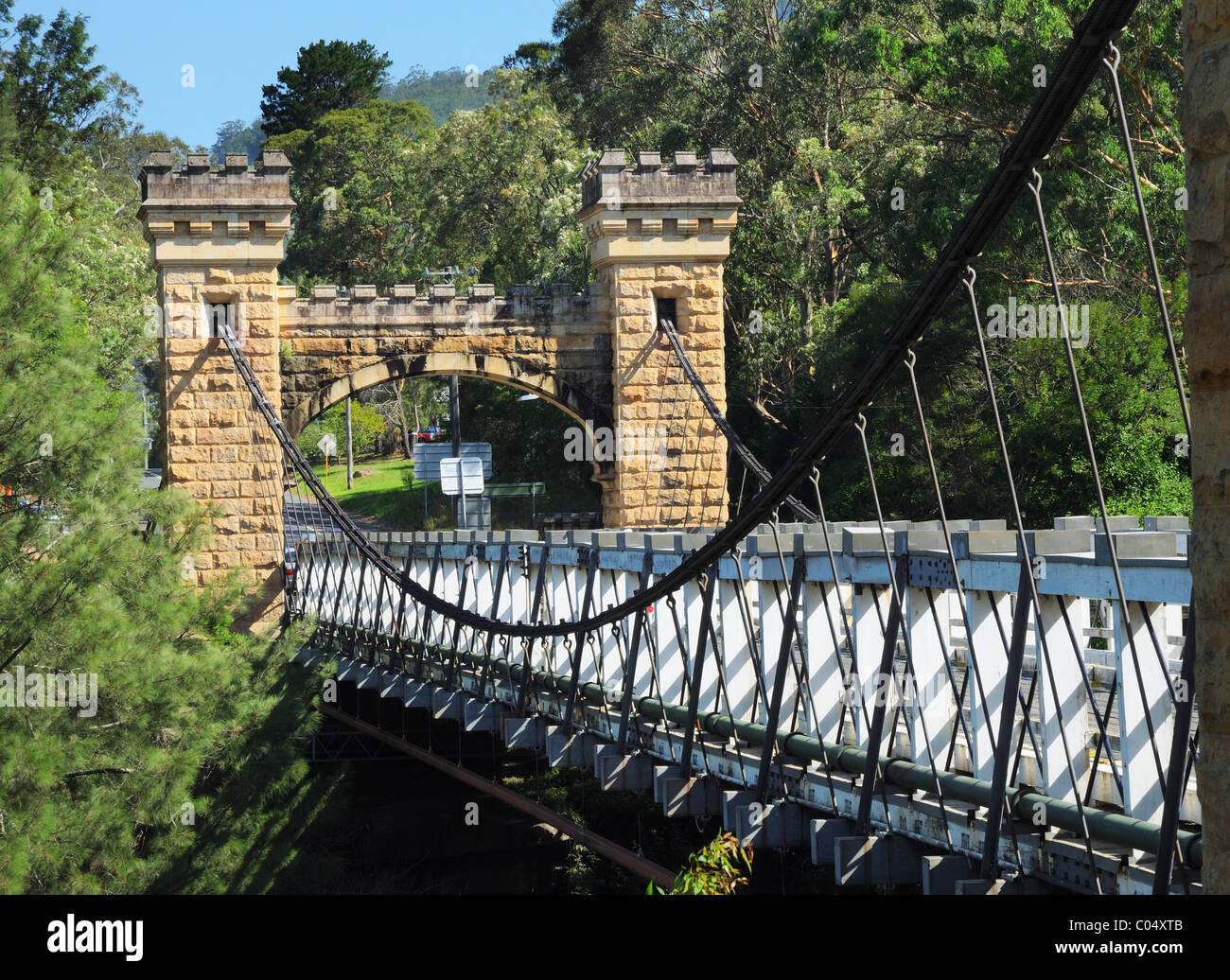 Pont Hampden, Kangaroo Valley, NSW, Australie Banque D'Images