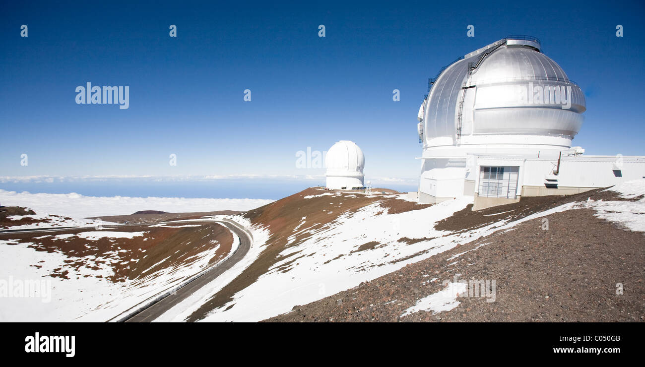 Observatoire astronomique de Mauna Kea à Hawaï Banque D'Images