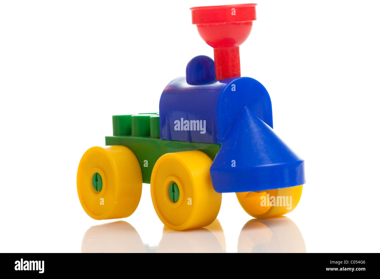 Petit train isolated on white Banque D'Images