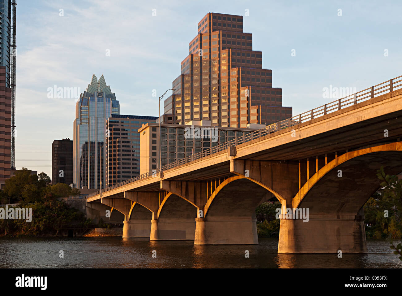 Ann W. Richards Congress Avenue Bridge Austin Texas USA Banque D'Images