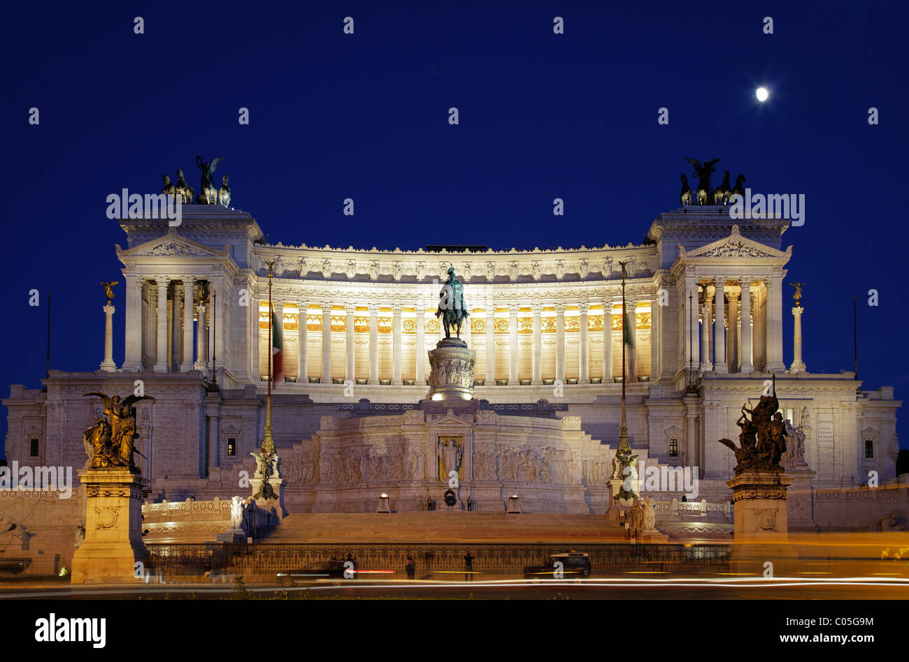 National Monument de Victor Emmanuel II à Rome, Italie Banque D'Images