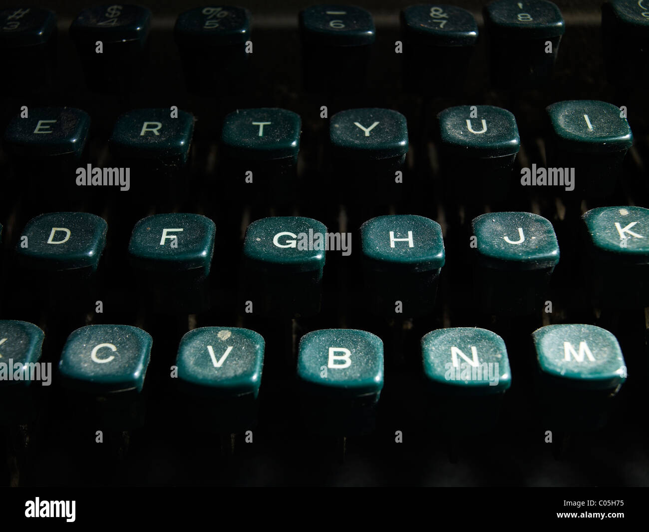 Clé de la machine à écrire Banque D'Images