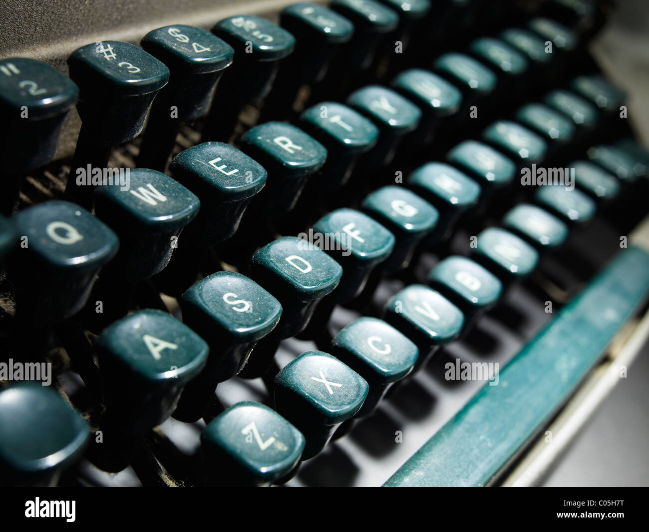 Clé de la machine à écrire Banque D'Images