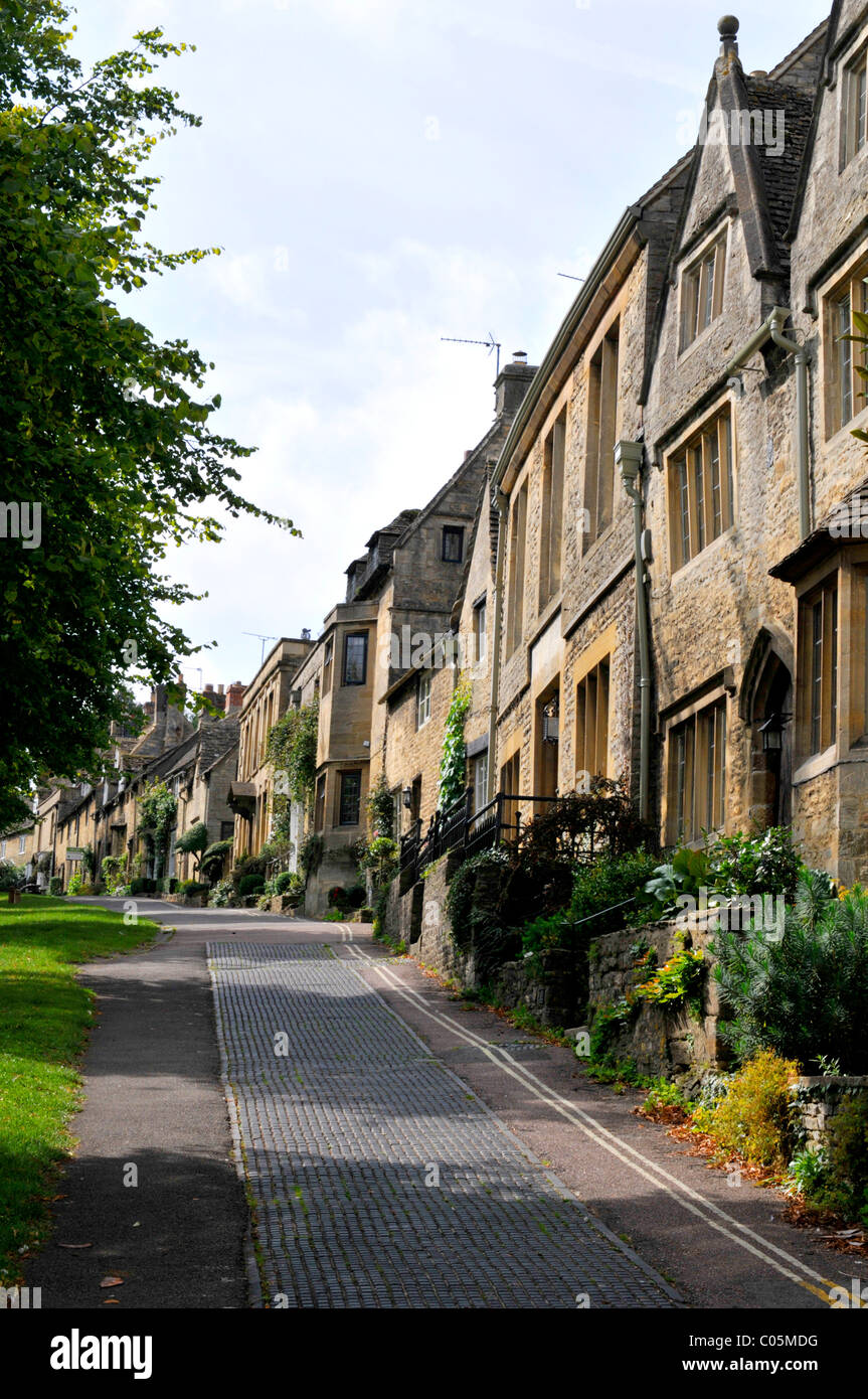 Dans la rue, Burford Cotswolds ; Straße à Burford Banque D'Images