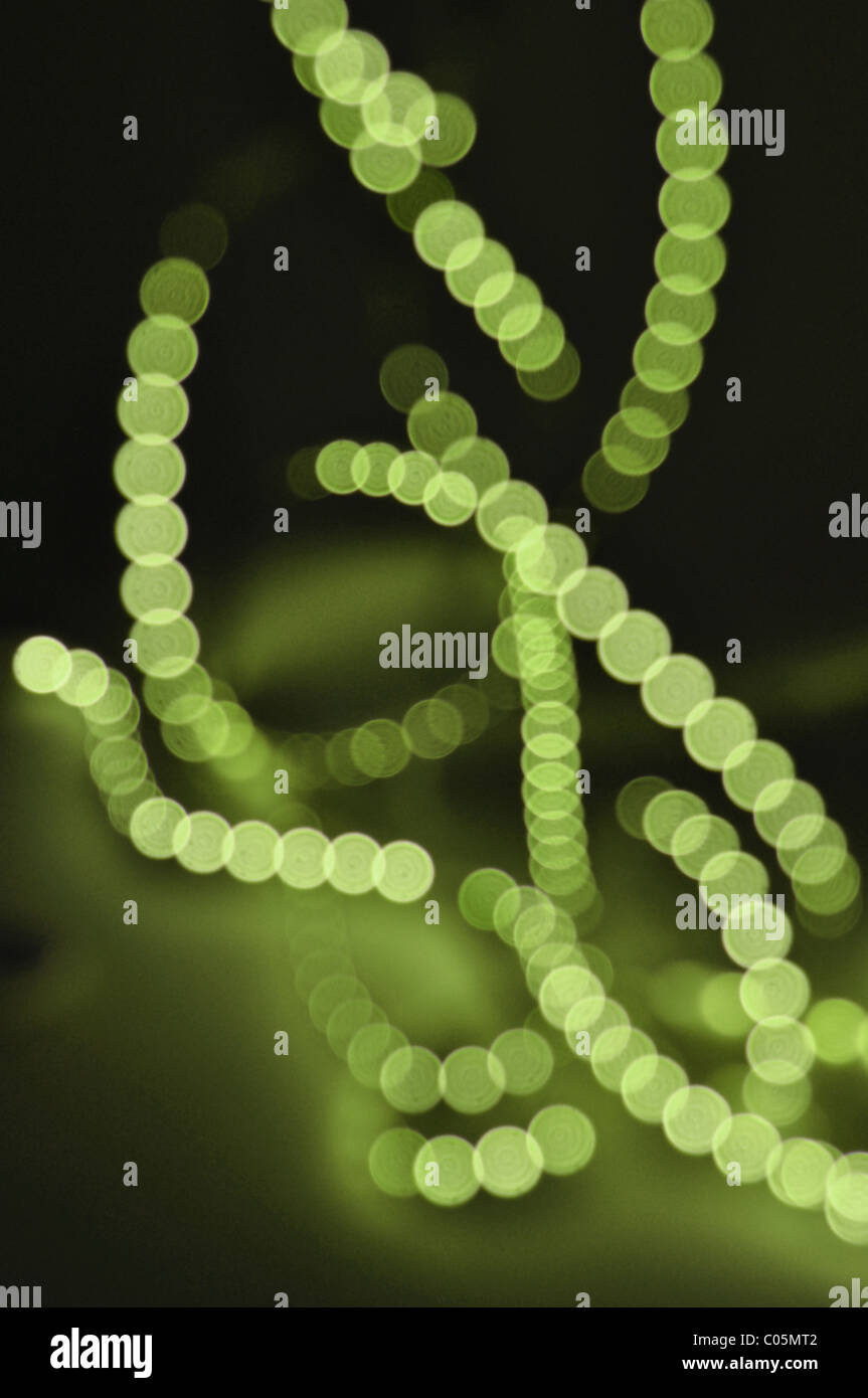 Hors focale lumineuse cercles arrière-plan Banque D'Images