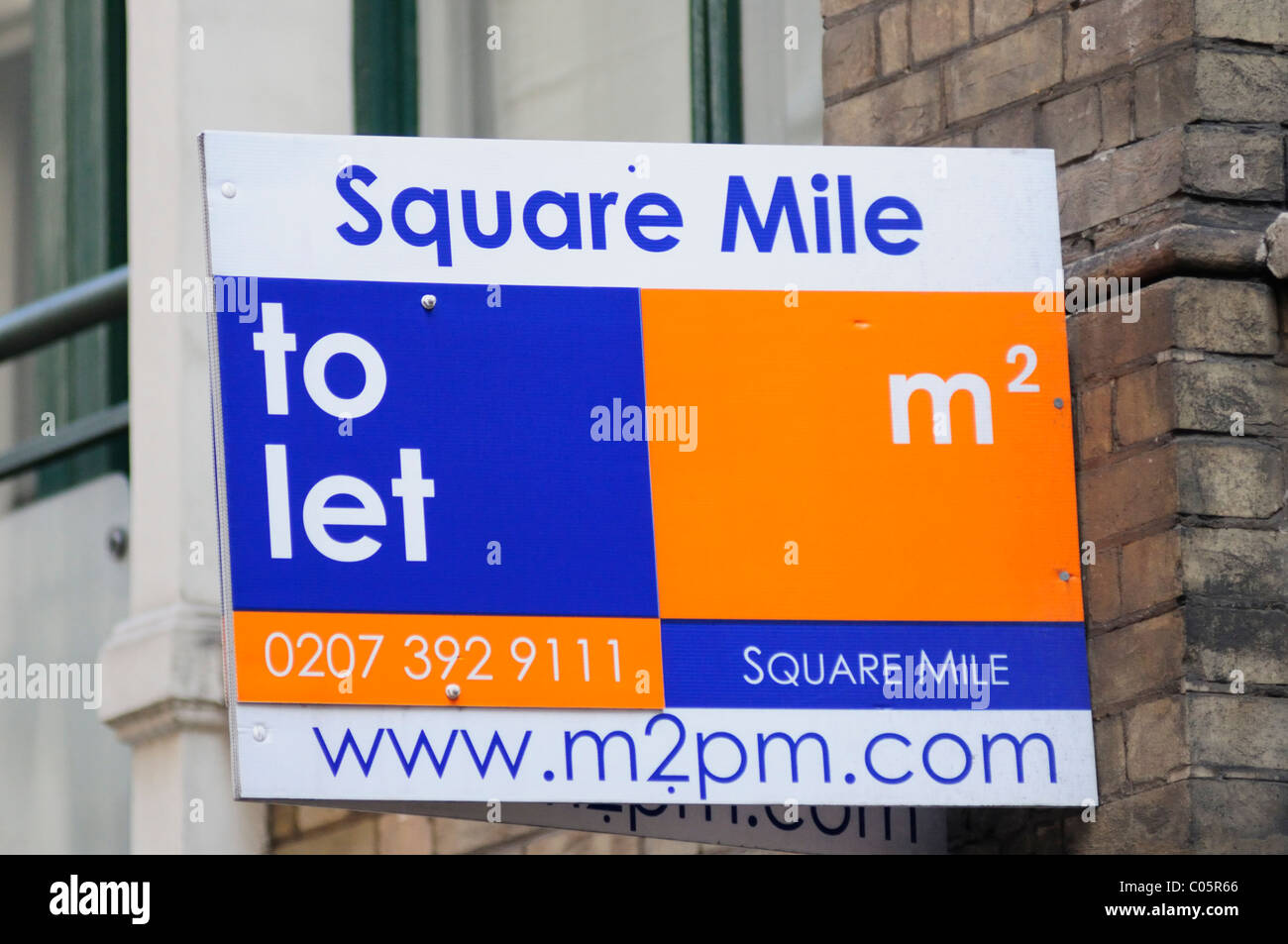 Square Mile Propriété à louer estate agents, London, England, UK Banque D'Images