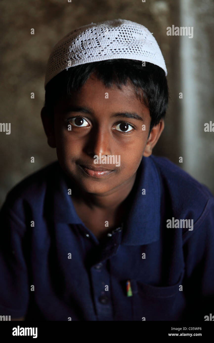 Dans une école musulmane, l'Andhra Pradesh en Inde du Sud Banque D'Images