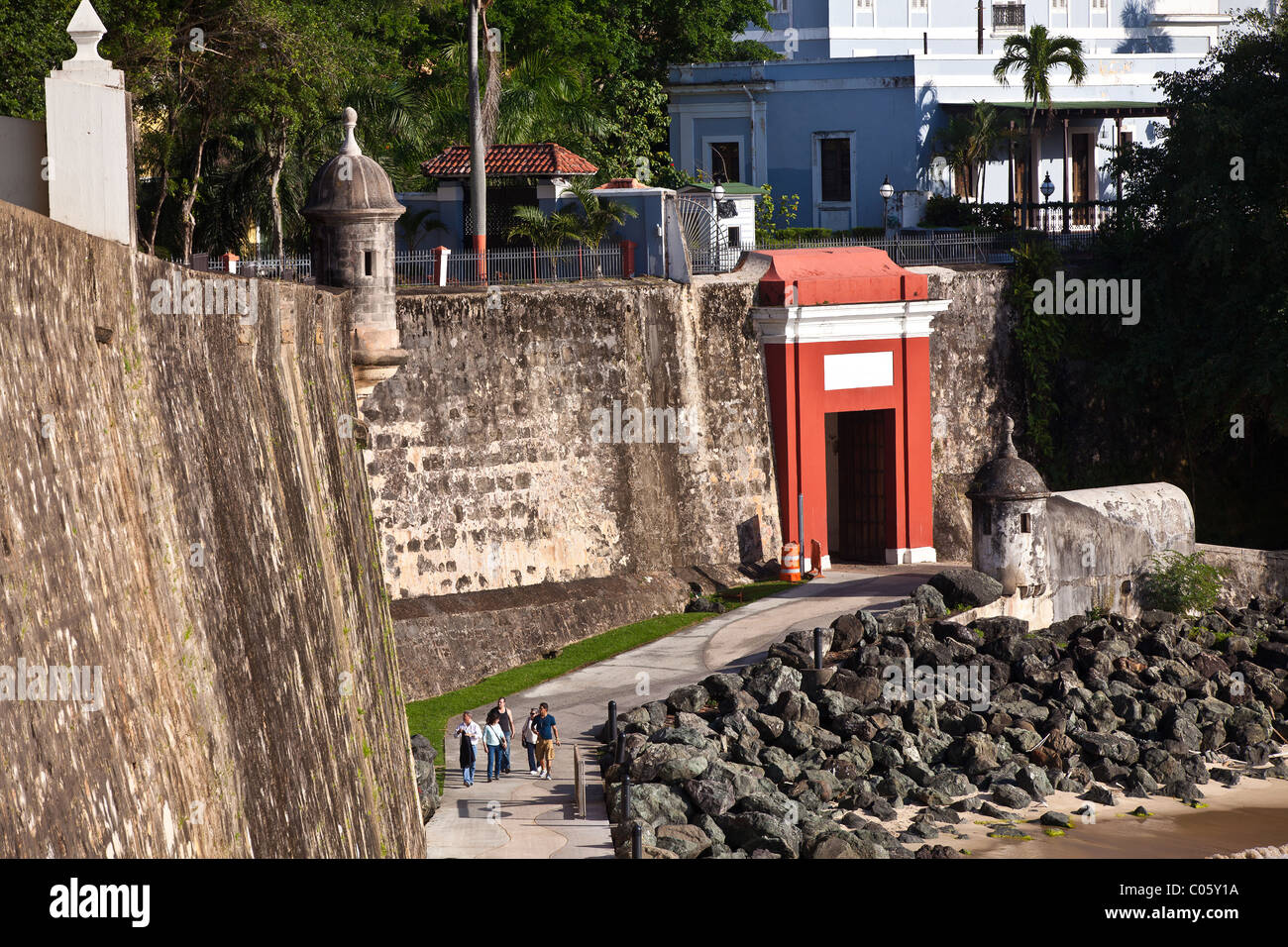 San Juan Gate le long du Paseo de la Princesa Old San Juan, Puerto Rico