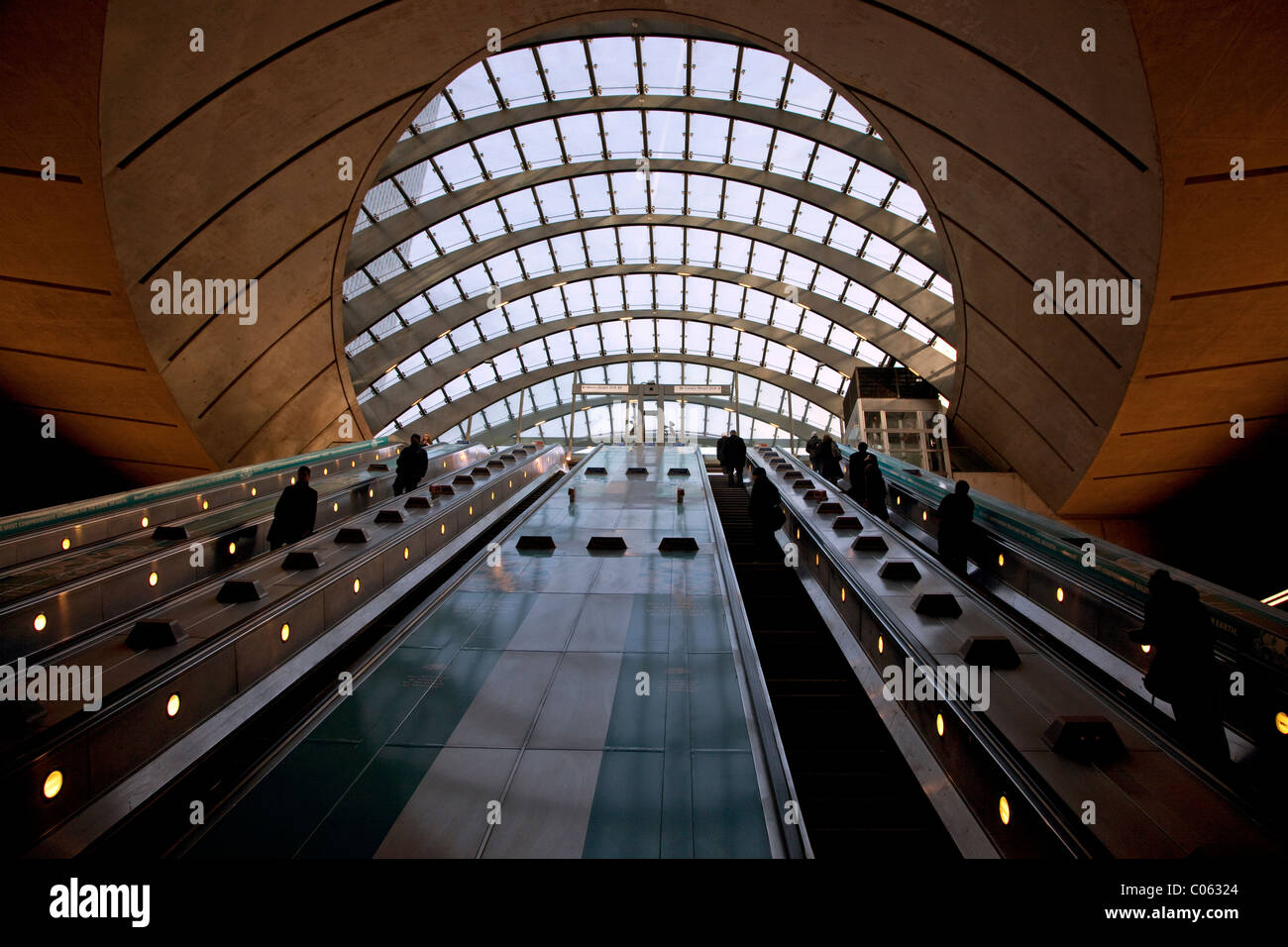 La station de métro Canary Wharf, London Banque D'Images