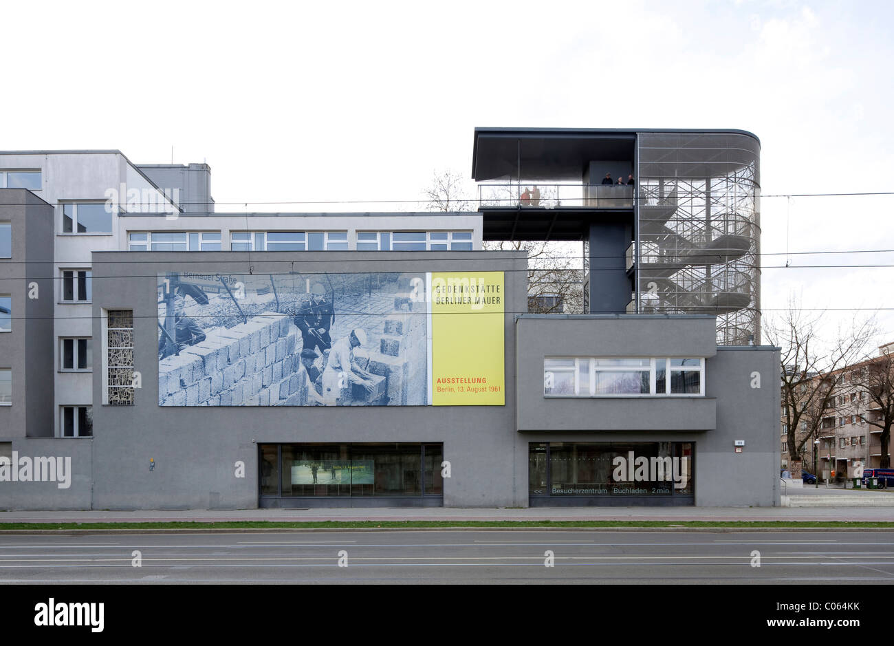 Mémorial du Mur de Berlin et le Centre de Documentation, Bernauer Strasse, Berlin-Mitte, Berlin, Germany, Europe Banque D'Images