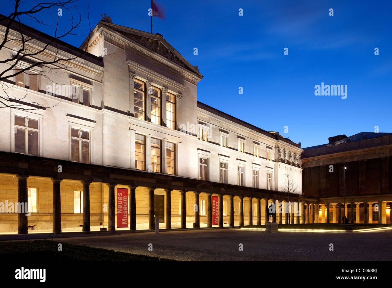 Neues Museum, New Museum, sur l'île aux musées, le quartier de Berlin-Mitte, Berlin, Germany, Europe Banque D'Images
