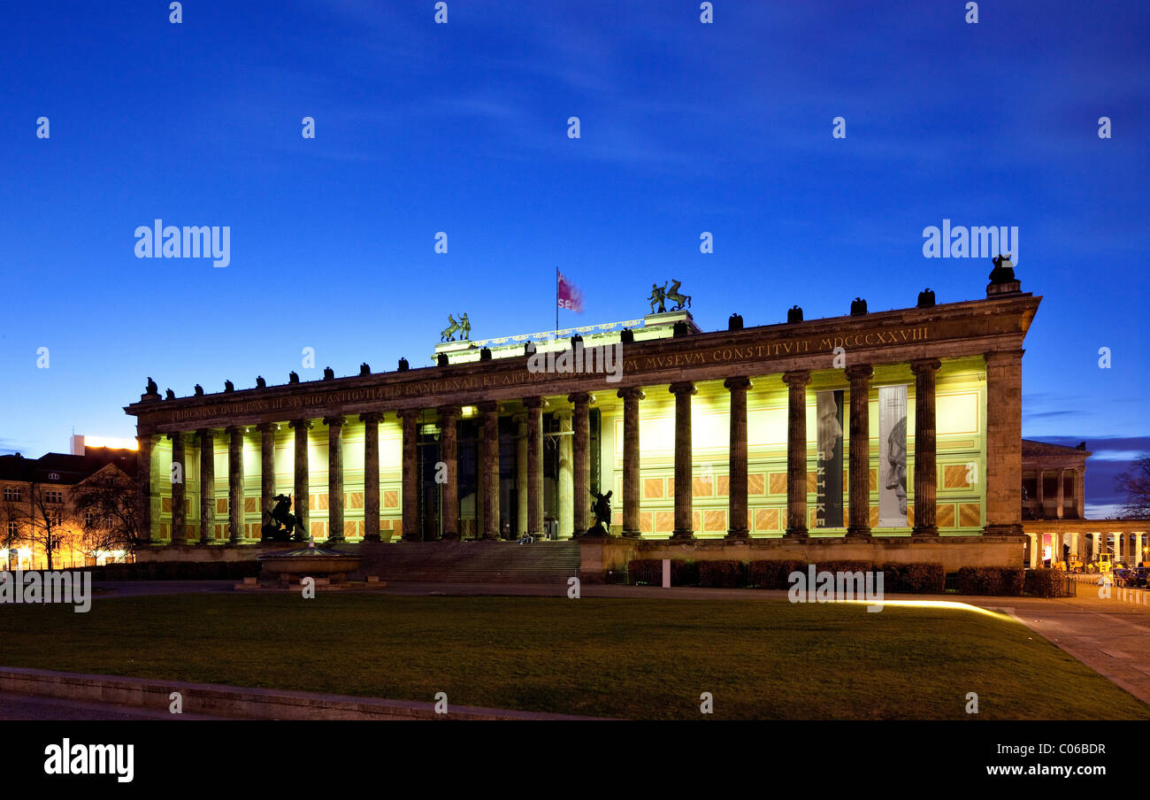 Altes Museum, Musée de l'ancien, sur l'île aux musées, Parc Lustgarten, Berlin-Mitte, Berlin, Germany, Europe Banque D'Images