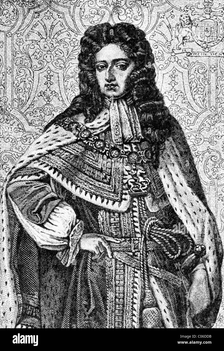 Guillaume III d'Angleterre (1650-1702) Roi d'Angleterre, d'Écosse et d'Irlande (1689-1702). Banque D'Images