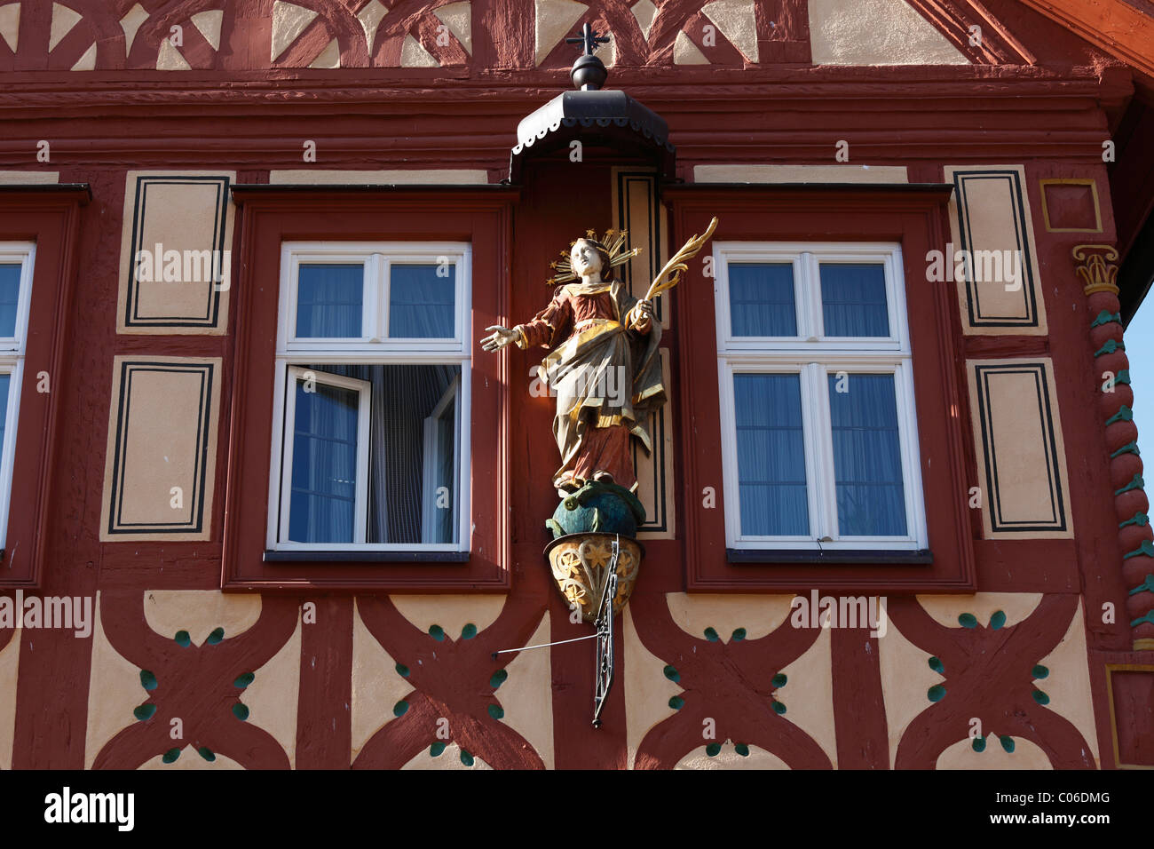 Oehniger à Madonna House, Karlstadt, Mainfranken, Lower Franconia, Franconia, Bavaria, Germany, Europe Banque D'Images