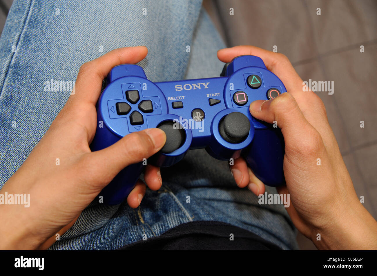 Manette PS3, Sony, jeu vidéo Photo Stock - Alamy