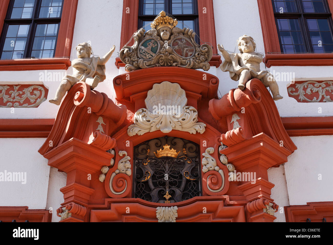 Portail de Schelfenhaus, Volkach, Mainfranken, Lower Franconia, Franconia, Bavaria, Germany, Europe Banque D'Images