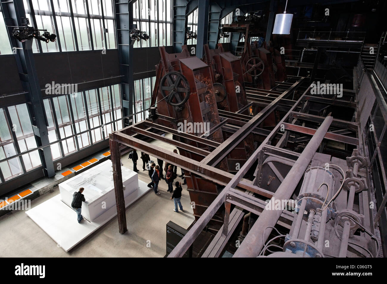 Centre des visiteurs de la Ruhr, l'ex-usine de lavage du charbon, Site du patrimoine mondial de l'Zeche Zollverein, Essen, région de la Ruhr Banque D'Images