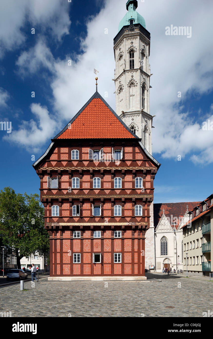 Alte Waage, centre d'éducation des adultes, Braunschweig, Basse-Saxe, Allemagne, Europe Banque D'Images