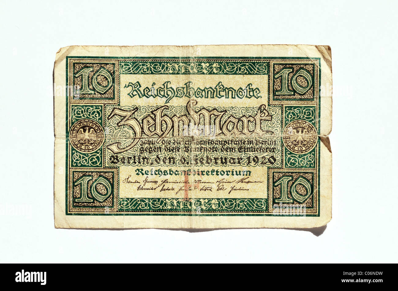 10 Reichsmark, 1920, Germany, Europe Banque D'Images
