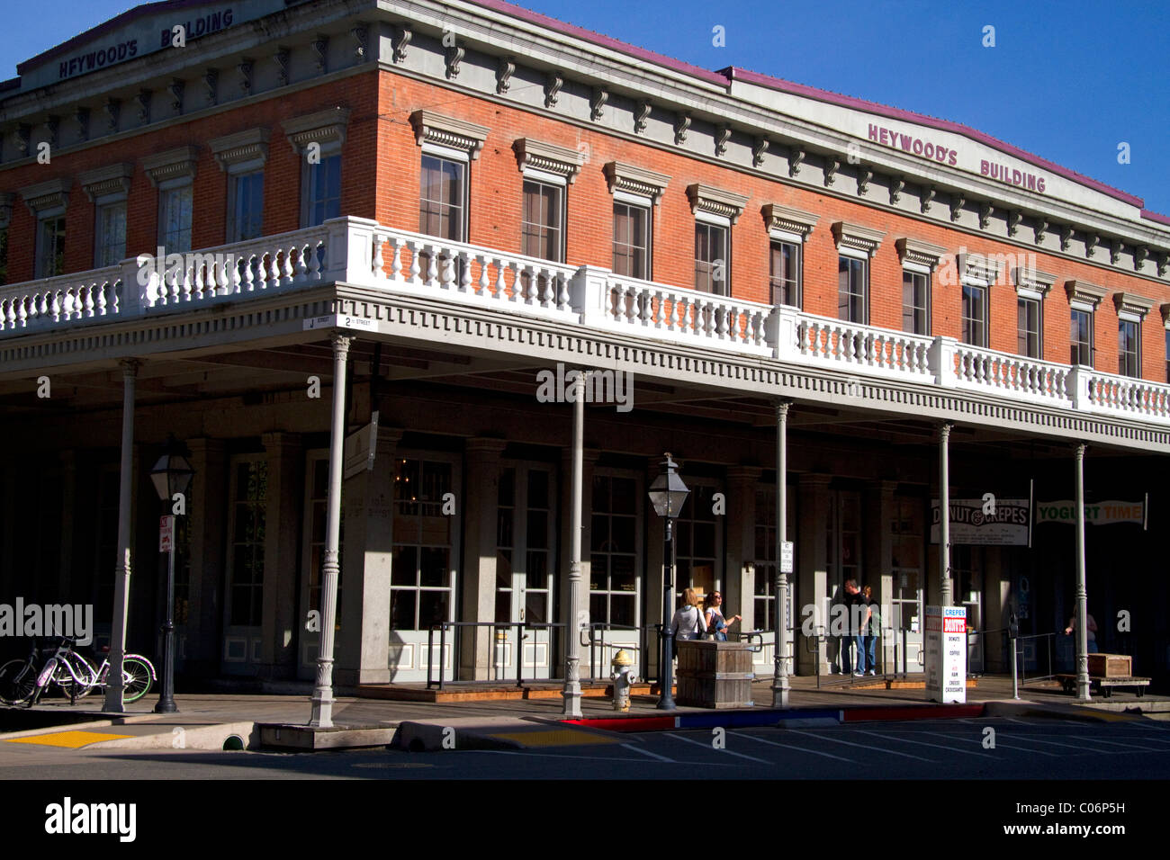 Old Sacramento State Historic Park à Sacramento, Californie, USA. Banque D'Images