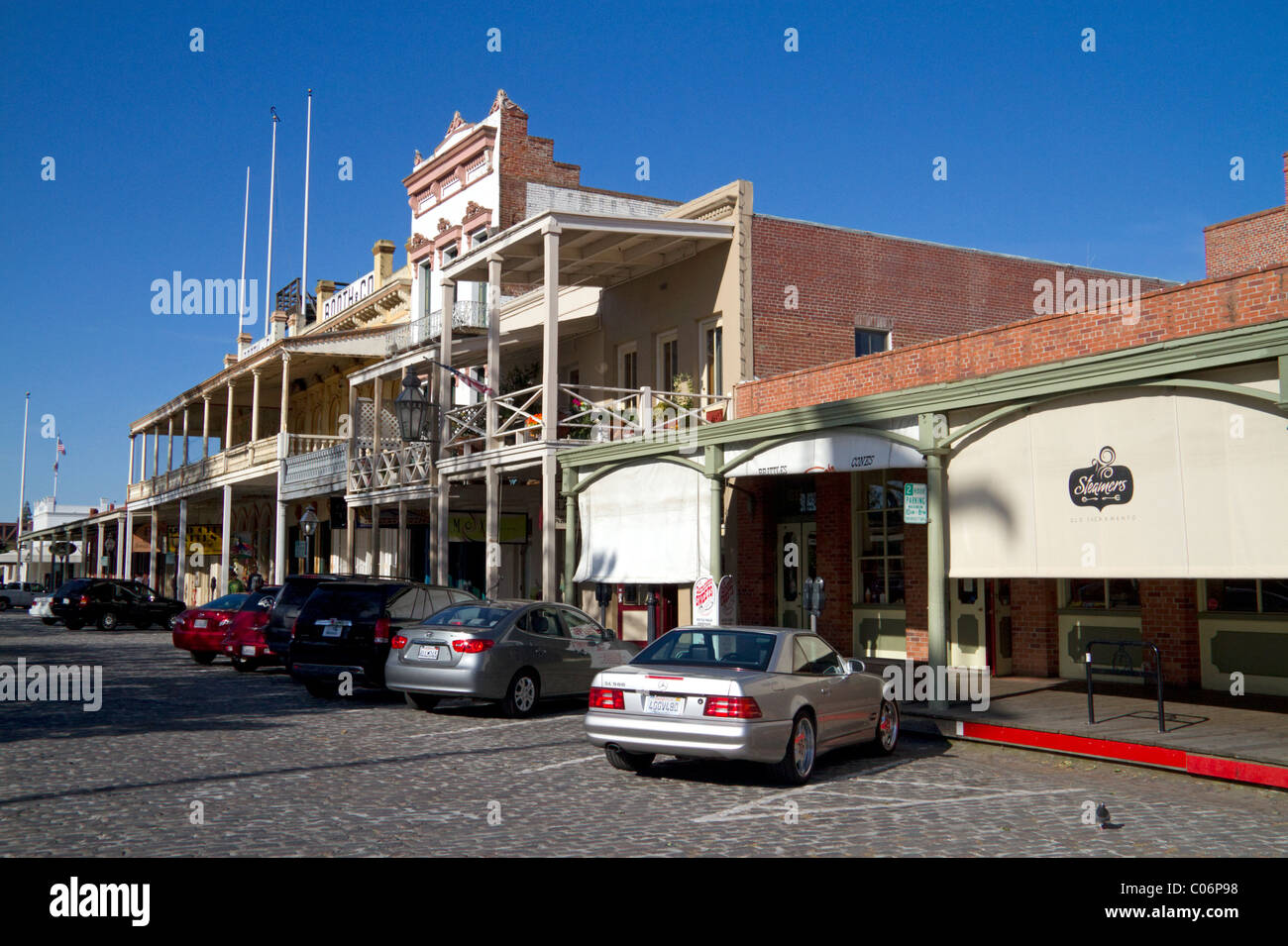 Old Sacramento State Historic Park à Sacramento, Californie, USA. Banque D'Images