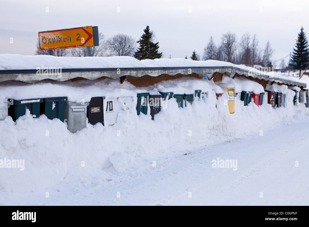 La Suède dans la neige Banque D'Images