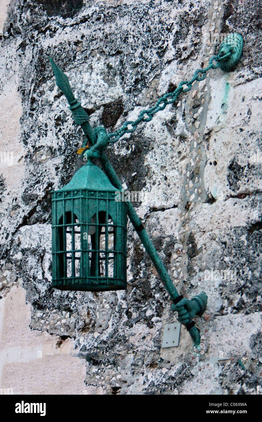 Cuba, La Havane. Vieille lanterne à El Morro forteresse. Banque D'Images