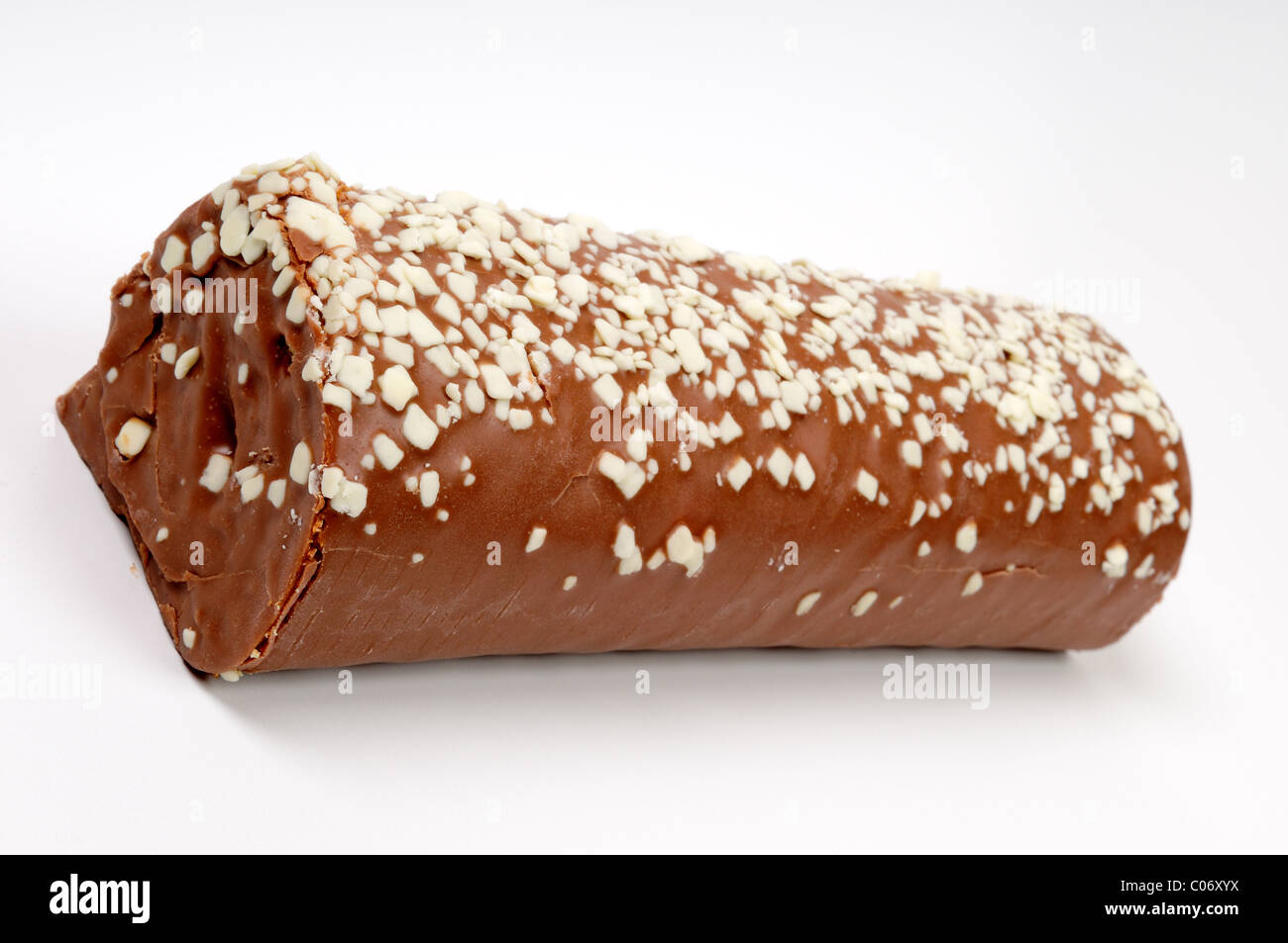 Rouleau de chocolat suisse. Banque D'Images
