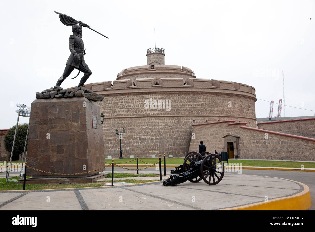 Le Castillo de Real Felipe à Lima au Pérou, des port de la ville de Callao, une forteresse historique espagnol utilisé pour prévenir les attaques de pirates. Banque D'Images
