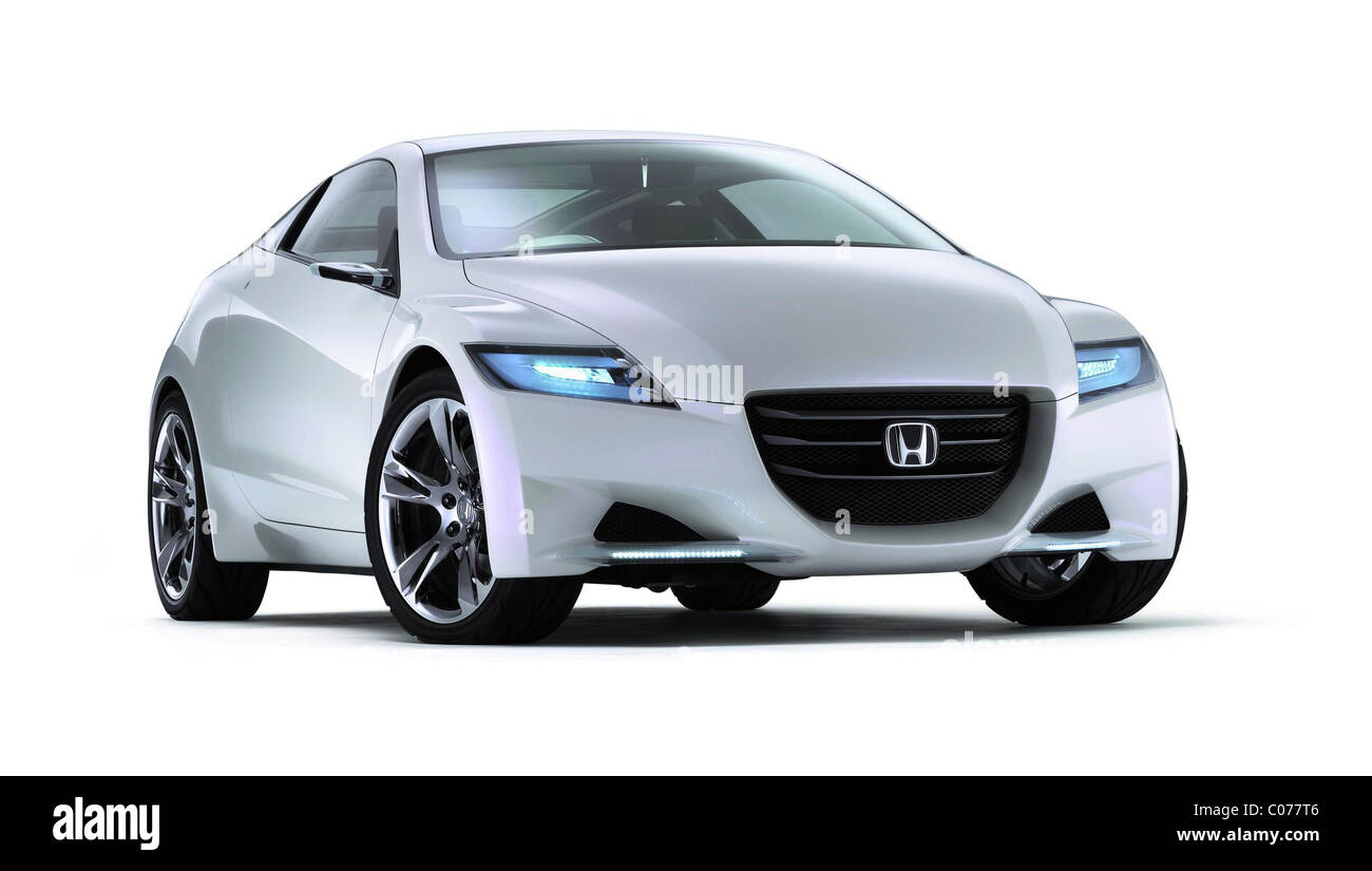 Le concept CR-Z Honda CR-Z fait sa première mondiale au 40e Salon automobile de Tokyo à la fin de ce mois. En suivant le pneu Banque D'Images