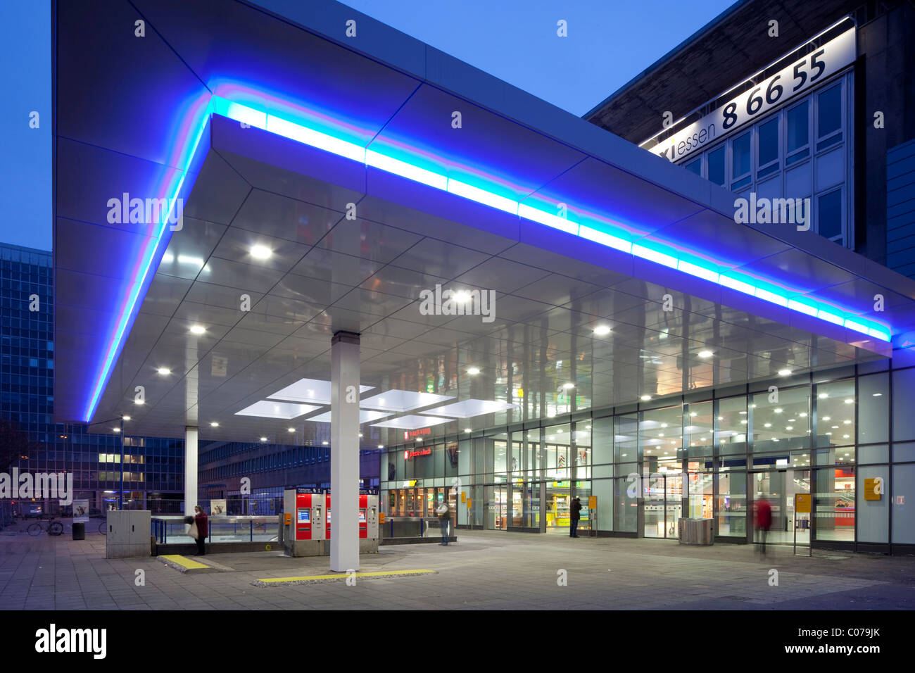 La gare centrale, Essen, région de la Ruhr, Nordrhein-Westfalen, Germany, Europe Banque D'Images