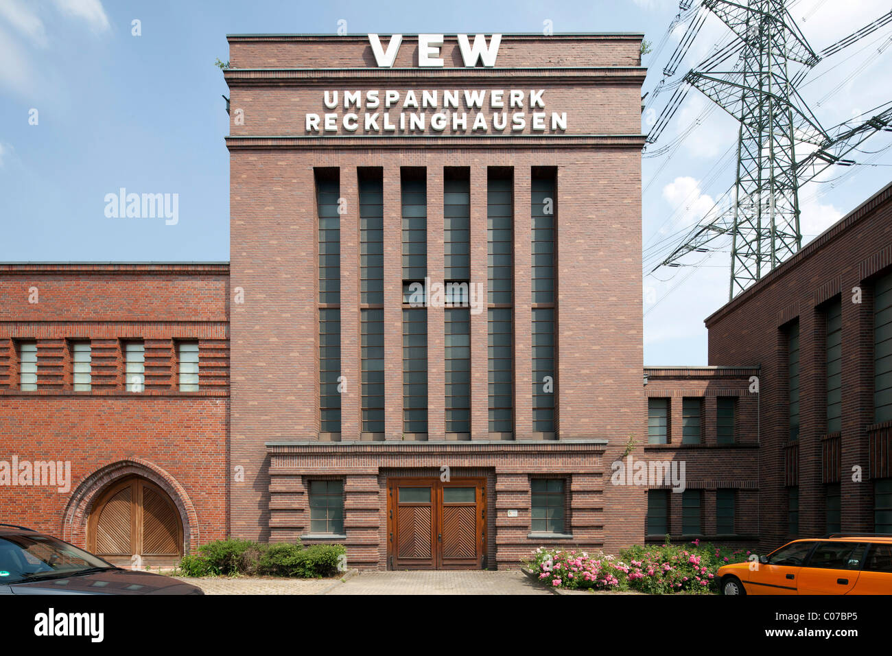 Substation Recklinghausen, VEW, Technikmuseum Strom und Leben, Recklinghausen, musée du génie de la région de la Ruhr Banque D'Images