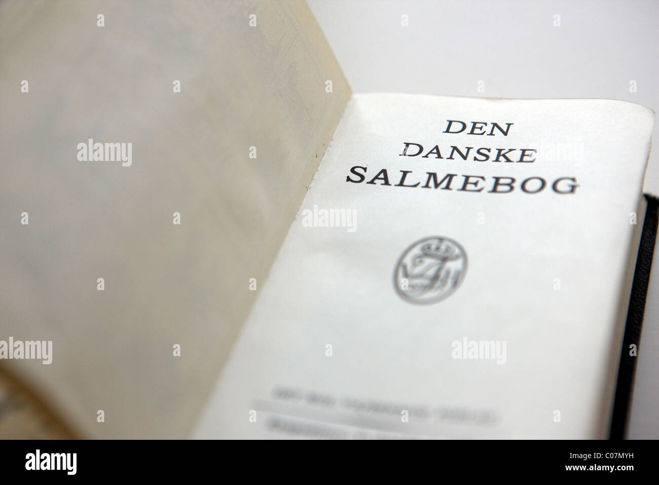 Livre des Psaumes danois Banque D'Images