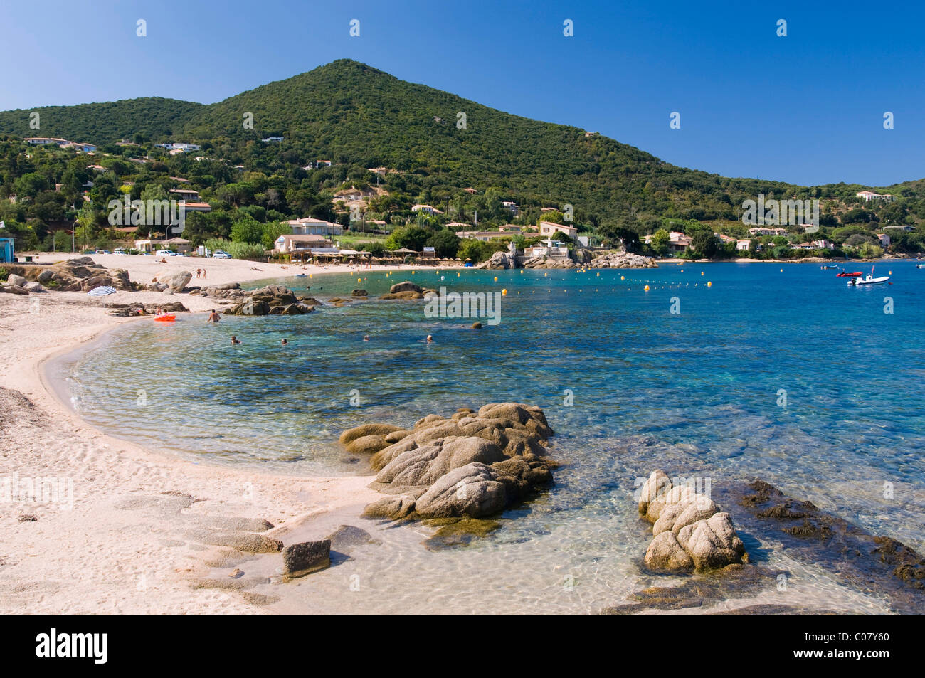 Plage De Sable Plage De Verghia Golfe Dajaccio Corse