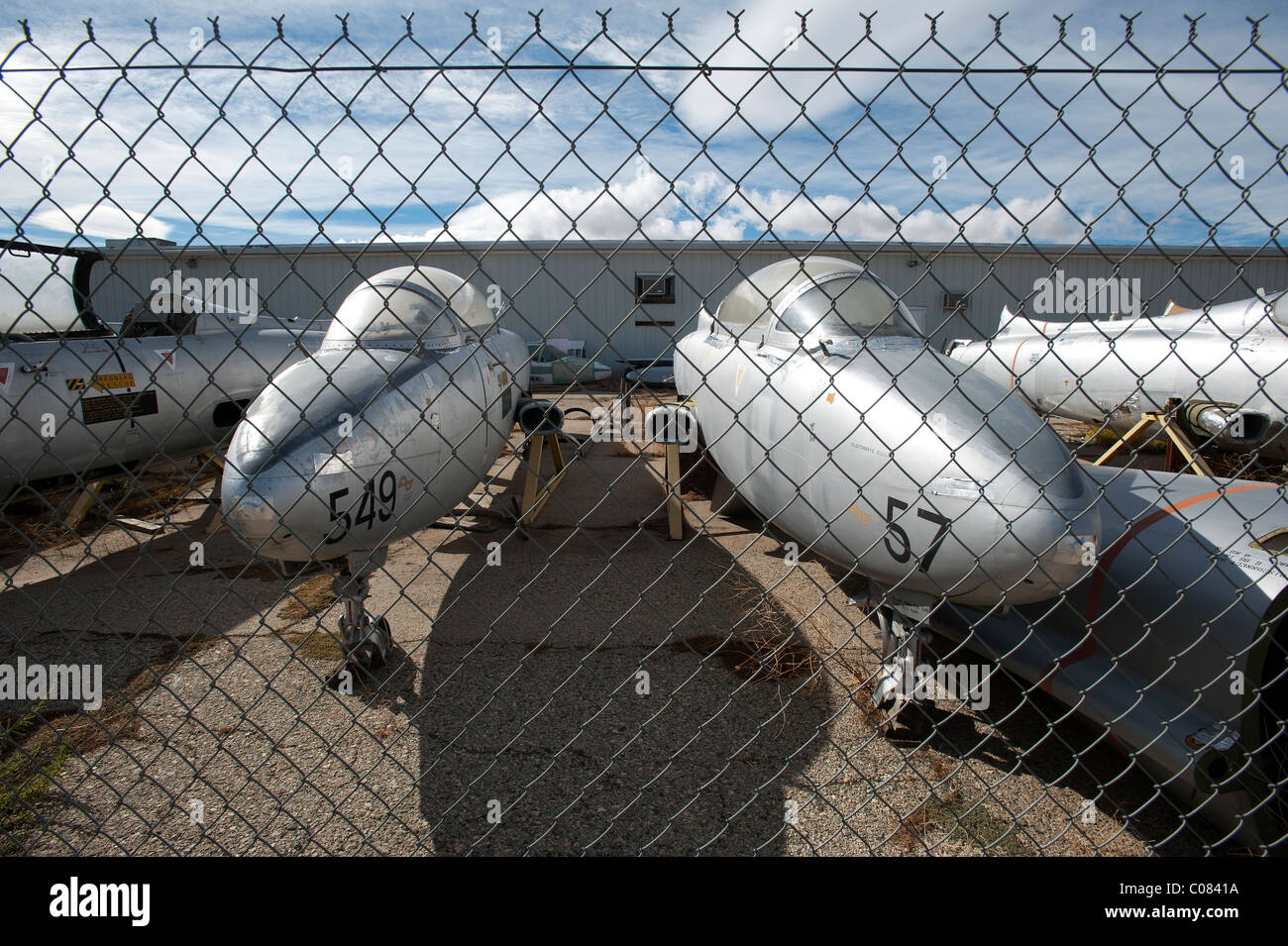 Avions désaffecté à l'Astroport de Mojave à Mojave, Californie, USA. Banque D'Images