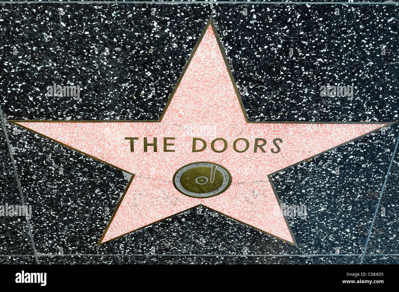 Walk of Fame, LES PORTES, Hollywood Boulevard, Los Angeles, Californie, USA Banque D'Images
