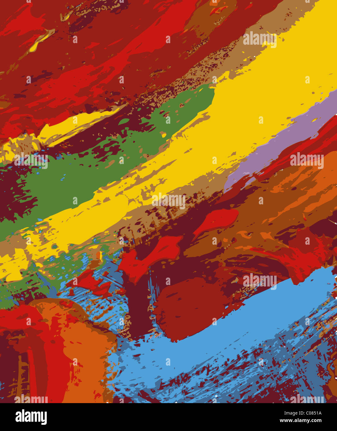 Abstract background illustration peinture Banque D'Images