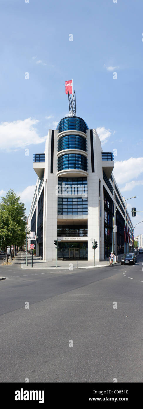 Siège du parti du SPD, Parti social-démocrate d'Allemagne, Willy-Brandt-Haus building, Berlin, Germany, Europe Banque D'Images
