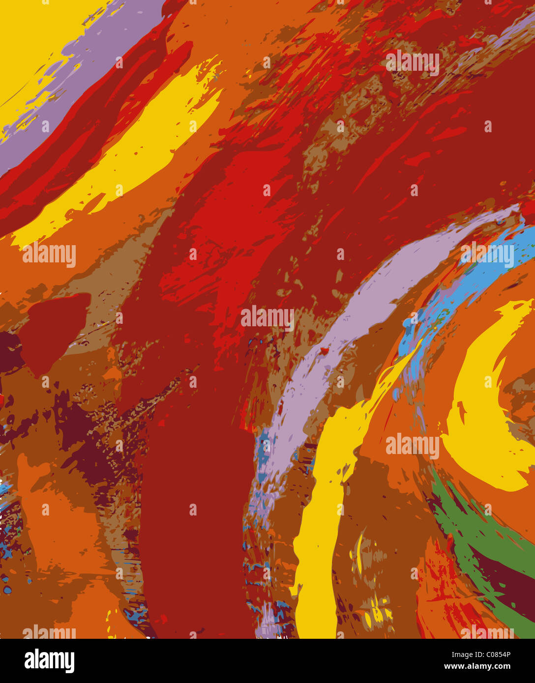 Abstract background illustration peinture Banque D'Images