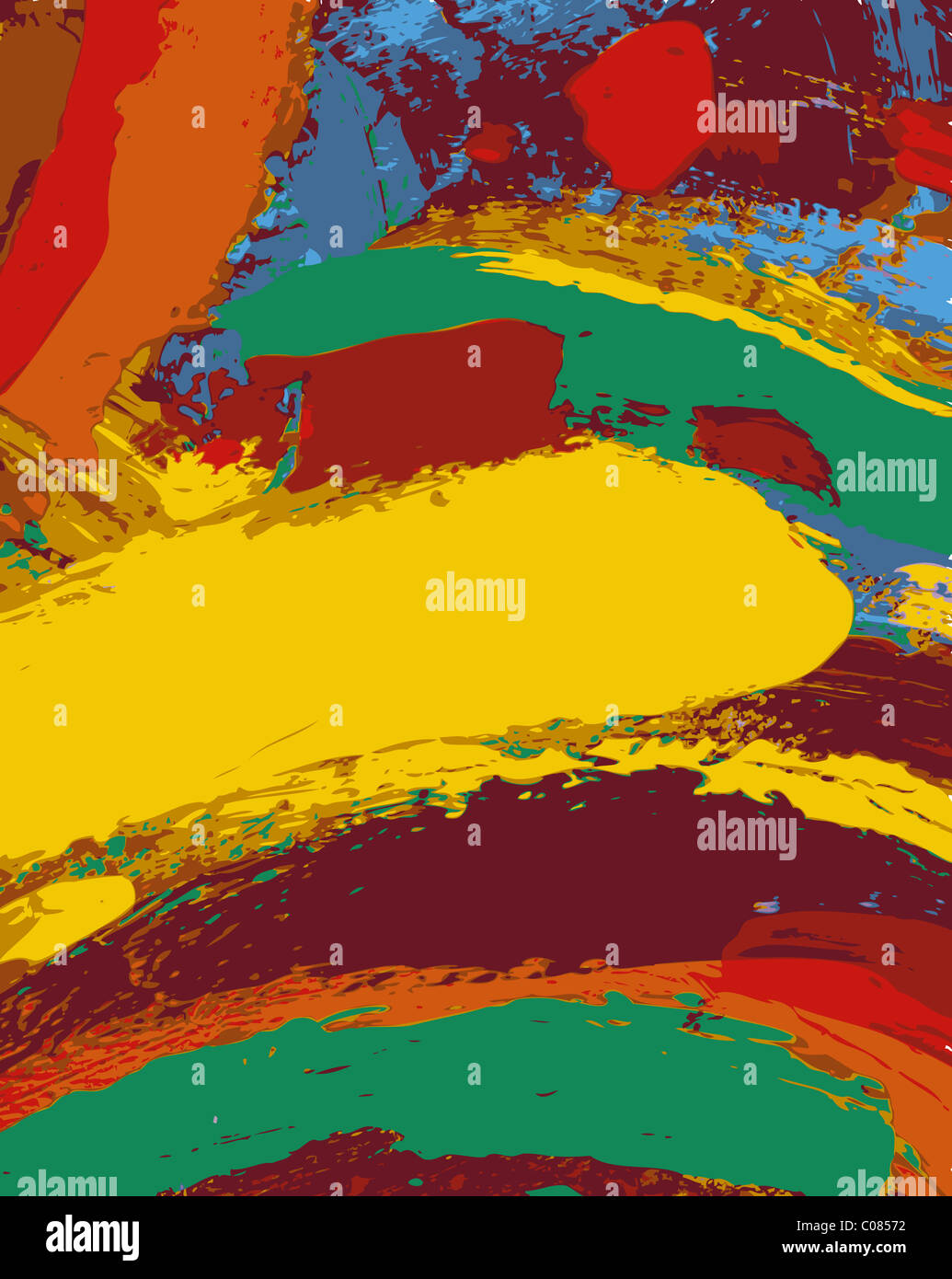 Abstract background illustration peinture Banque D'Images