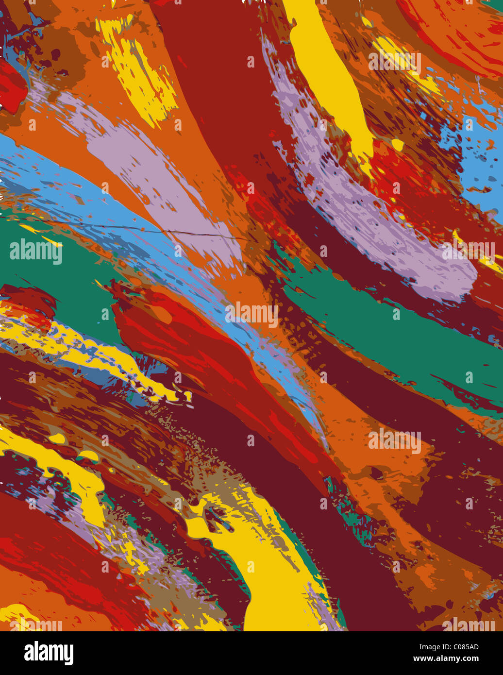 Abstract background illustration peinture Banque D'Images