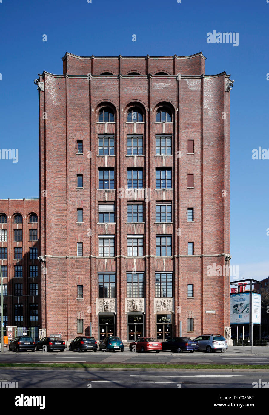 Ullsteinhaus Berlin, l'ancien quartier général de la maison d'édition Ullstein, expressionnisme, bureaux et convention center Banque D'Images