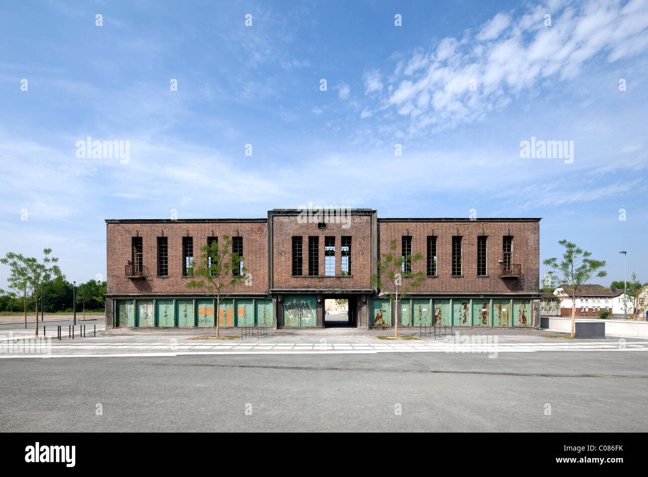 Station de commutation de l'ancien Schalker Verein steelworks, expressionnisme, Gelsenkirchen, Ruhr, Rhénanie du Nord-Westphalie Banque D'Images