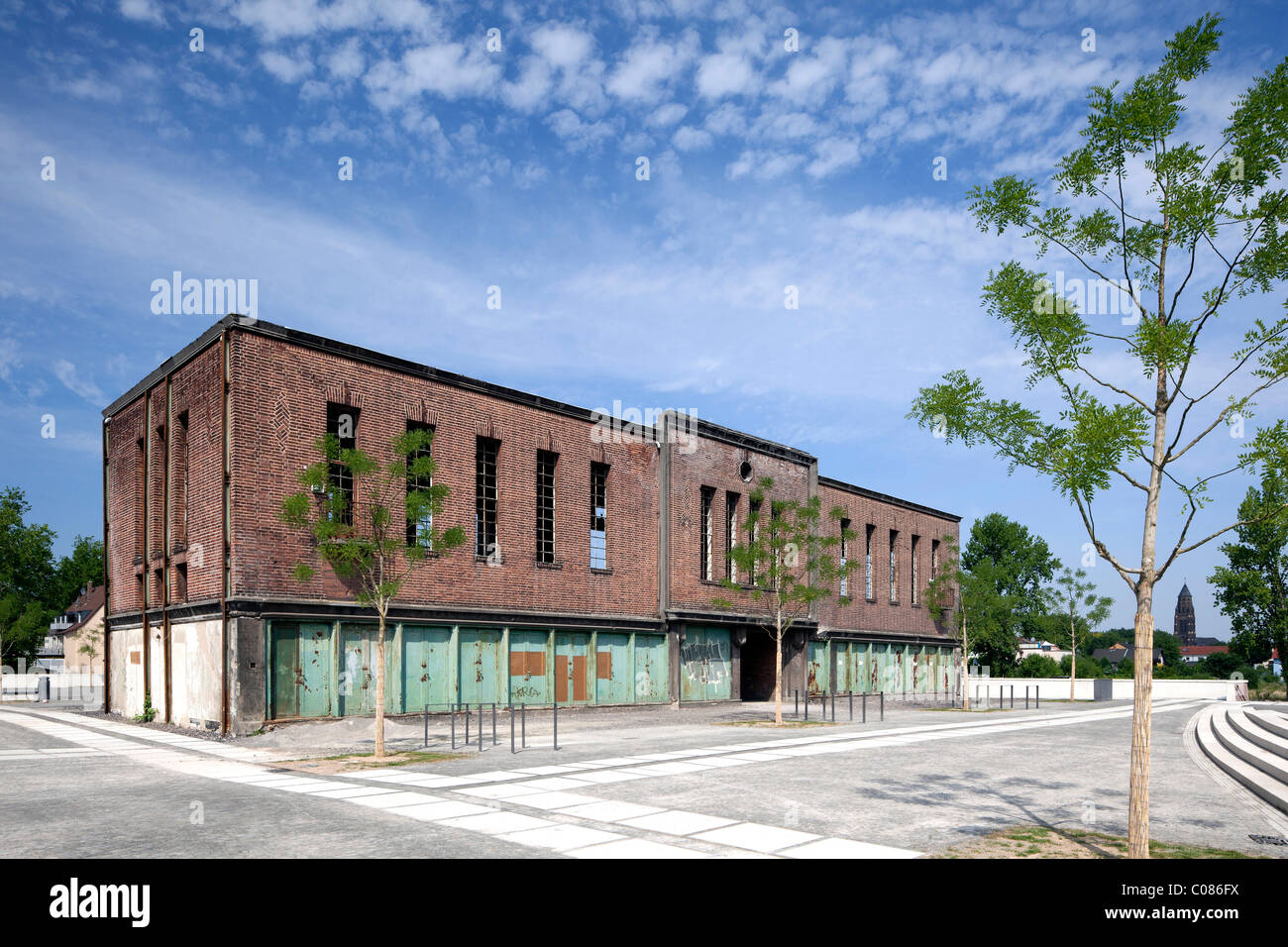 Station de commutation de l'ancien Schalker Verein steelworks, expressionnisme, Gelsenkirchen, Ruhr, Rhénanie du Nord-Westphalie Banque D'Images
