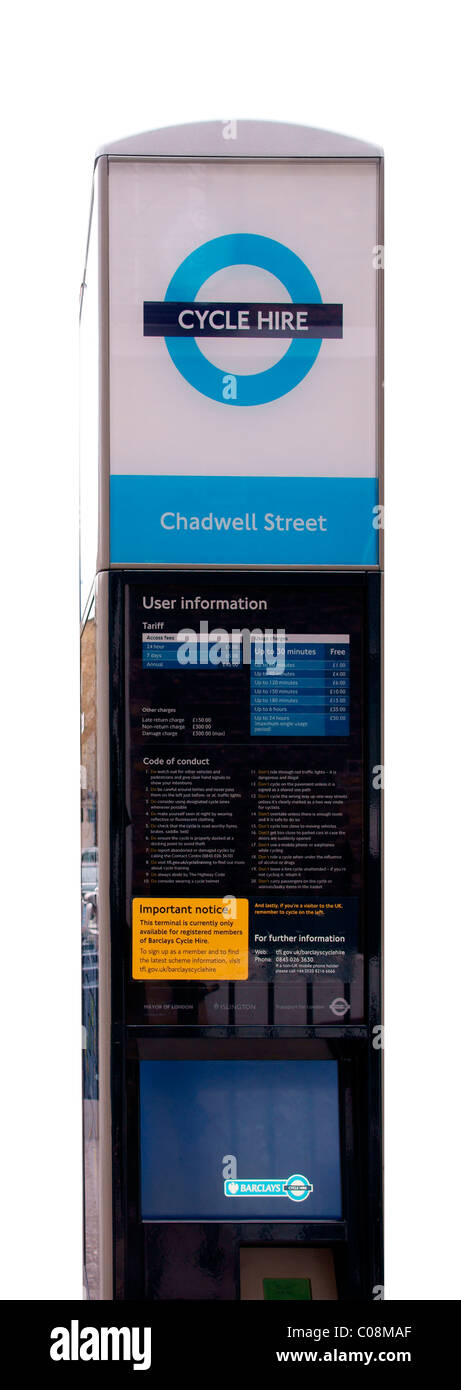 London cycle d' embaucher Banque D'Images